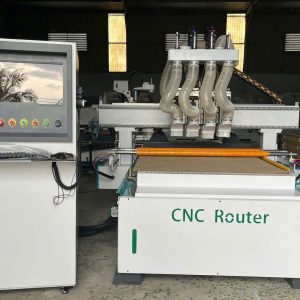 Máy phay cắt ván CNC Router 4 đầu